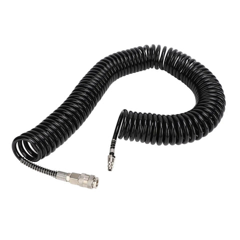 Tough As Nails 12 Meter Rubber And Steel Air Hose For Air Compressors with kink resistant design and fast spring back performance.