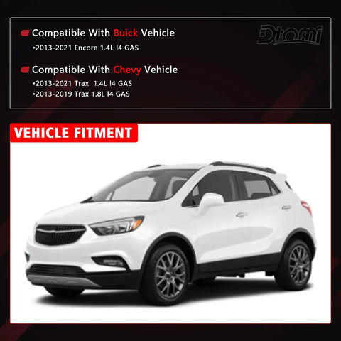 Vehicle fitment guide for Coolant Reservoir Tank With Cap for Buick Encore and Chevy Trax 2013 to 2021 1.4L 1.8L Engine