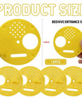 Beekeeping Entrance Gate Set for Nuc Boxes, 12 Pack Plastic Beehive Gates shown with size and quantity details
