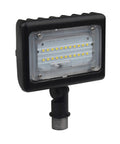 Close-up view of a 16 Pack Tough As Nails Led Small Flood Light Pumping Out Bold 5000K Daylight With A Sleek Bronze Housing.