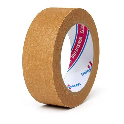 Eco Friendly Brown Kraft Paper Packaging Tape, Tough As Nails Heavy Duty Biodegradable Sealing Tape, shown in close-up