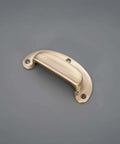 Antique Brass Cup Pull Handle With Ergonomic Grip For Cabinets Drawers Wardrobes And Kitchen Cupboards Traditional Cupboard Hardware