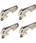 Four-Inch Cabinet Door Hinge With Soft Close Damping For Wardrobe And Kitchen Cabinets, Whisper Quiet, Four Pieces Set