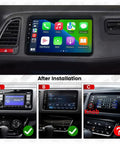 Honda Car Stereo Radio for Vezel HR V HRV 2013 To 2022 Wireless CarPlay Android Auto GPS Navigation 9 Inch Head Unit installed