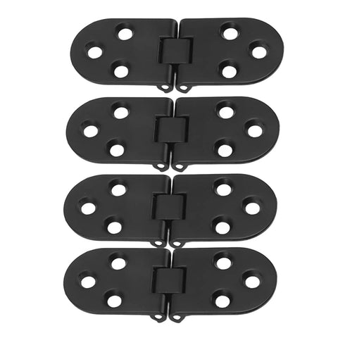 4 Pack Flush Mount Hinges Zinc Alloy 2.2mm 180 Degree Opening Heavy Duty Cabinet Hinges for Folding Tables Sewing Machine Cabinets RV Conversions 30000 Plus Cycles