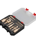 Premium 12 Piece Hole Saw Kit Built Tough For Drilling Glass Ceramic And Stone With Heavy Duty Brazing Technology For Precise Cuts From 6 To 35mm Diameter In Any DIY Project, 12-piece kit in case