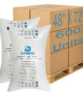 Industrial Dunnage Air Bags 48 By 72 Inches 600 Unit Case, AAR Level 1 Certified Inflatable Void Fill For Cargo