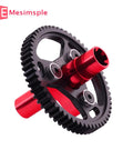 58T Steel Slipper Clutch Spur Gear Beefed Up For Arrma 1x10 And 1x8 Scale RC Trucks, Red Hardened 40CrMo Alloy