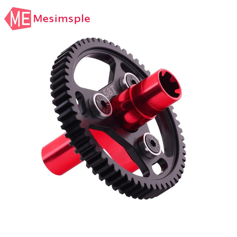 58T Steel Slipper Clutch Spur Gear Beefed Up For Arrma 1x10 And 1x8 Scale RC Trucks, Red Hardened 40CrMo Alloy