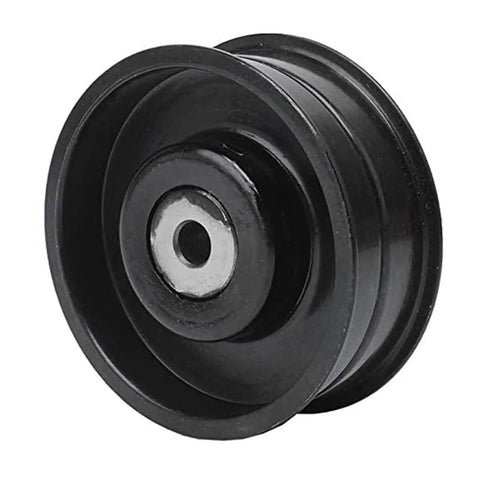 Super Cool Drive Belt Tensioner Idler Pulley Replacement For Mercedes Benz C-Class E-Class Glk And More Models close-up view focusing on durable black metal construction