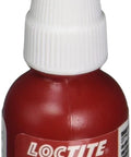 High Strength Red Thread Locker Sealant 10Ml Anaerobic Adhesive For Metal Threads No Nonsense Hold Prevents Rust And Corrosion Keeps Bolts From Backing Out Removable With Heat And Tools Industrial Grade Bond For Automotive Machinery And DIY Projects bottle front view