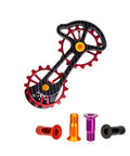 M5x14.2mm Bike Rear Derailleur Jockey Wheel Screws Kit 2 Pieces Orange Aluminum Alloy Bolts For Pulley Guide Wheel Road Bike Upgrade