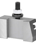 250 107 Quick Changing Tool Post Holder Built Tough For CNC Lathes High Carbon Steel Machining Fixture For Metalworking Heavy Duty Lathe Accessory High Strength Industrial Grade showing a clamping block and threaded stud