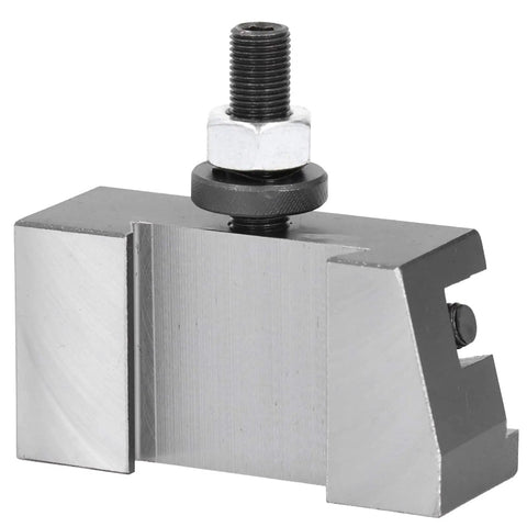 250 107 Quick Changing Tool Post Holder Built Tough For CNC Lathes High Carbon Steel Machining Fixture For Metalworking Heavy Duty Lathe Accessory High Strength Industrial Grade showing a clamping block and threaded stud