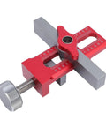 Cabinet Door Installation Jig With Aluminum Alloy Construction Pro Grade Adjustable 0 To 55mm Clamping Range close-up view.