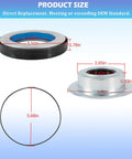 Rock Solid Front Axle Knuckle Vacuum Seals And Hub O Rings With Tube Dust Seal Kit For Ford Super Duty Heavy Haulers showing product sizes.