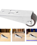 Heavy Duty Four Pack Barn Door Roller Wheels Dead Silent Rubber Pulleys Non Slip Bottom Support Casters close-up view showing the solid construction.