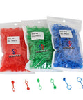 800 Pcs Zerk Fitting Dust Cover Caps Kit For M6 M8 M10 Polyethylene Plastic Red Blue Green Color Set Packaging