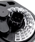 Close-up of Straight Shot Electronic Water Pump for Electric Vehicle Cooling System, compatible with Tesla Model S 85D AWD.