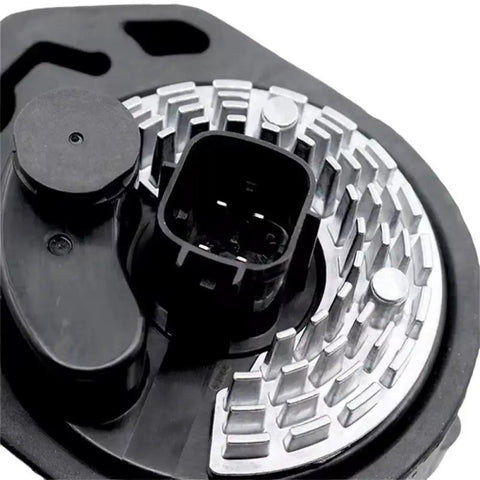 Close-up of Straight Shot Electronic Water Pump for Electric Vehicle Cooling System, compatible with Tesla Model S 85D AWD.