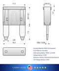 Diagram of Toyota 4Runner 2003 2004 Plug And Play Glow Fuse Kit with dimensions and materials listed