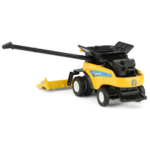 New Holland CR8.90 1/64 Scale Die Cast Combine With Corn And Grain Headers Totally Realistic Farm Machinery Model For Collectors