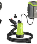 Cordless Submersible Water Transfer Pump 530 GPH 2 Bar with hose and accessories, compatible with DEWALT 20V MAX Battery Not Included