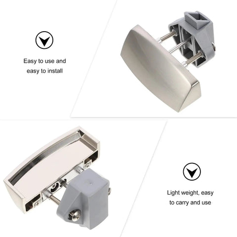 Two Set Keyless Push Latch Kit for RV Van Boat Cabinets and Drawers Thumb Rotation Release One Hand Access Lock Set detail view