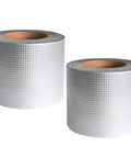 2 Pack Butyl Rubber Aluminum Foil Sealant Tape 5cm By 5m Weatherproof Waterproof Leak Repair, silver rolls
