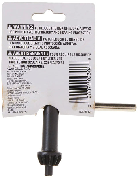 Half Inch Chuck Key With Quarter Inch Pilot For Drill Chucks And Cordless Drills Must Have Replacement Accessory, back view