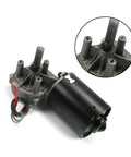 DC 12V 40RPM Reversible Worm Geared Motor with High Torque Gear Box Reduction Right Shaft GW7085 close-up