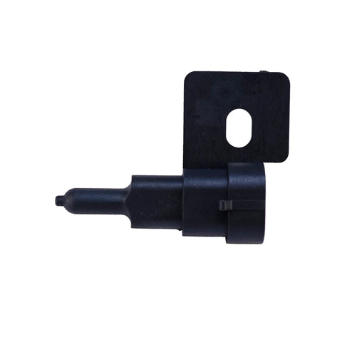 Ambient air temperature sensor with mounting tab, black plastic automotive part
