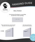 Hanging guide for Laundry Cheat Sheet Wall Plaque Art For Laundry Room Decor Made In USA Lithograph Print On Sturdy MDF Hand Finished.