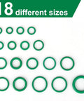 270 Piece Car AC O Ring Kit With Rubber O Rings All In One Seal Set For Car Repair Plumbing Air And Gas Lines Durable Construction Precise Fit Leak Proof Performance No Fuss Easy Install, 18 sizes