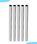 Five 304 stainless steel capillary tubes, 4 mm OD, 1 mm wall, 250 mm length