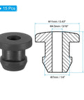 Top Hat Rubber Grommets For Wiring 7mm Drill Hole Inner Diameter 3/16 Inch, Outer Diameter 11mm, 15 Pcs Black Silicone Diagram