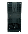 380V Economical VFD Variable Frequency Drive Inverter 1.5KW 2.2KW 3KW 4KW 5.5KW Motor Speed Controller With PLC Ready 321-3KW 1Ph To 3Ph Power Converter black rear housing view
