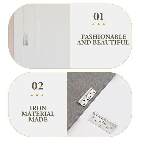 Heavy Duty 5 Inch Detachable Slip Joint Flag Hinges 1 Pair Weld On Iron Door Hinges shown on door and fabric surface