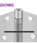 3 And A Half Inch Self Closing Stainless Steel Door Hinges Built Tough For Everyday Use Heavy Duty Spring Loaded Auto Close Adjustable