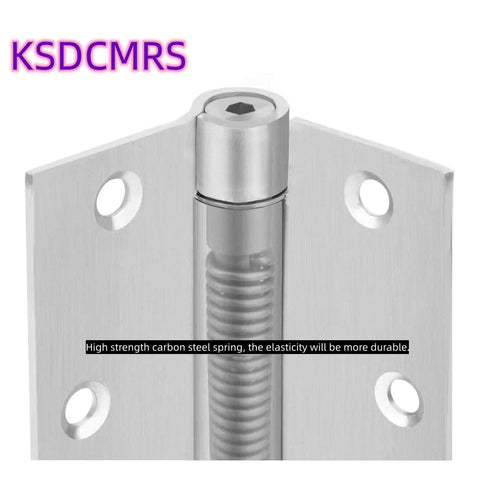 3 And A Half Inch Self Closing Stainless Steel Door Hinges Built Tough For Everyday Use Heavy Duty Spring Loaded Auto Close Adjustable