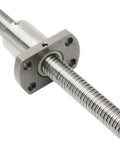 Heavy Duty Ball Screw Rail With Single Ball Nut SFK1402 for precision motion, close-up view, emphasizing steel build with low noise.
