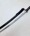 Safe Practice Aluminum Iaido Training Sword For Nukitsuke And Noto Drills, 28.3 Inch Unsharpened Blade with Fullered Groove and Sheath