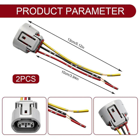 Alternator Pigtail Kit 3 Pin 3 Wire Plug Wiring Harness Connector Plug And Play Automotive Pigtail Replacement product close-up