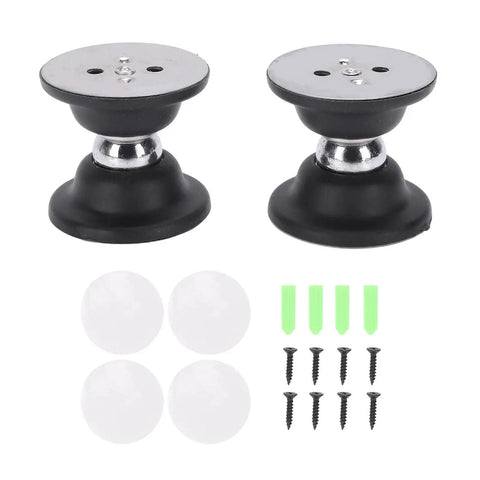 Heavy Duty Door Magnet Latch No Drill Magnetic Door Catch Kit with stainless steel mounts, adhesive pads, and screws