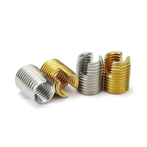 Super Heavy Duty Self Tapping Threaded Inserts For Stripped Metal Threads That Slide In Smooth Without Any Hassle And Save You Big Bucks Versus Pricey Shop Repairs Or New Part Replacements