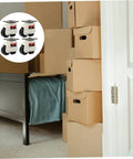 Heavy Duty Transport Casters With Adjustable Feet For Workbenches And Machinery, Universal Swivel Wheels For Industrial Equipment, Leveling Casters With 500kg Load Capacity, 4 Pack, Non Slip And Easy Glide on stacked boxes