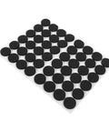 48 Black Non Dotting Self Adhesive Floor Protectors For Chairs Sofas Tables Cushions 22mm Rubber Feet Pads To Stop Scratches And Slip