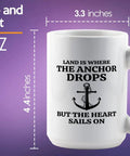 15 Oz White Coffee Mug For Boaters Lake Life Gift Funny Sailor Themed Captain Gift 15 Ounce Cup For Sailing Lovers