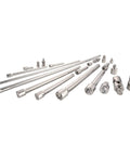21-Piece Socket Extension And Adapter Set For Tight Spots Built Tough Chrome Finish Corrosion Resistant Quick Size Identification