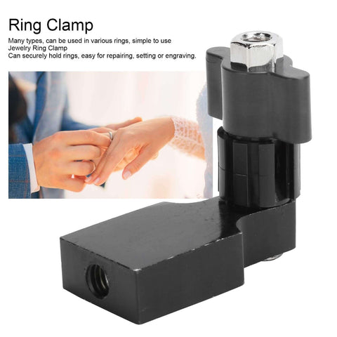 Ring Fixture Clamp Holder Set For Jewelry Making Fixed Ring Setting Polishing And Engraving Tool Kit Black Durable Craft Stand